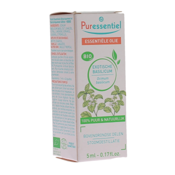 Huile essentielle Basilic bio Puressentiel - flacon de 5 ml