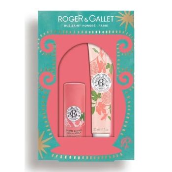 Coffret baume lèvres et crème mains Fleur de figuier Roger & Gallet - coffret de 2 produits