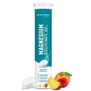 Magnésium bisglycinate 360mg Granions - tube de 20 comprimés effervescents