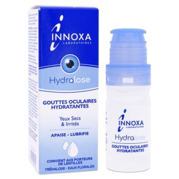 Gouttes oculaires hydratantes yeux secs et irrités Innoxa - flacon de 10ml