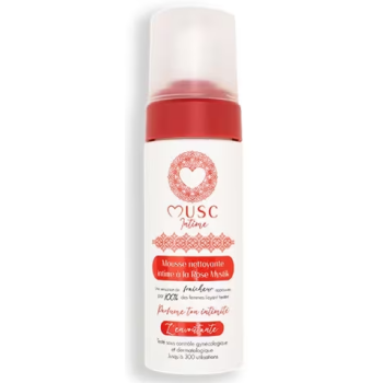 Mousse nettoyante intime au rose mystik Musc Intime - flacon-pompe de 150ml