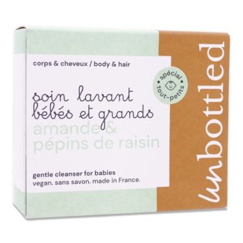 Savon neutre bébés et grands Unbottled - pain de 110g