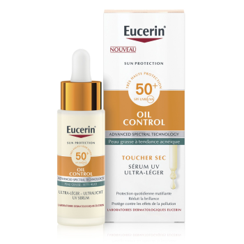 Oil Control s&eacute;rum solaire ultra-l&eacute;ger SPF50+ Eucerin - flacon de 30ml