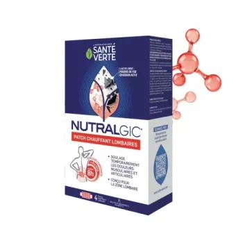 Nutralgic Patch chauffant lombaires Santé Verte - boîte de 4 patchs