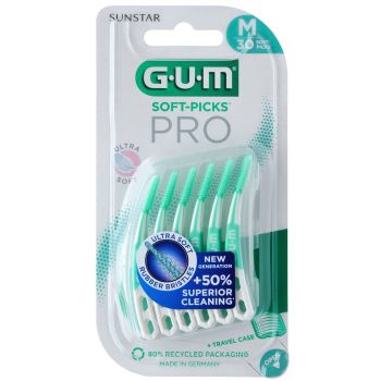 Soft-Picks Pro brossettes interdentaires taille M GUM - boite de 12 brossettes