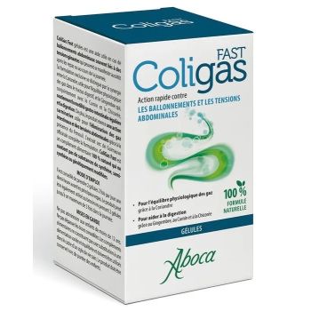Fast Coligas ballonnements et tensions abdominales Aboca - boite de 50 g&eacute;lules