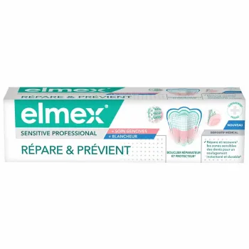 Sensitive professional dentifrice r&eacute;pare et pr&eacute;vient Elmex - un tube de 75ml