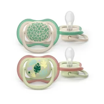 *GPT*Ultra Air colors of nature Sucette 6-18 mois Avent - lot de 2 sucettes