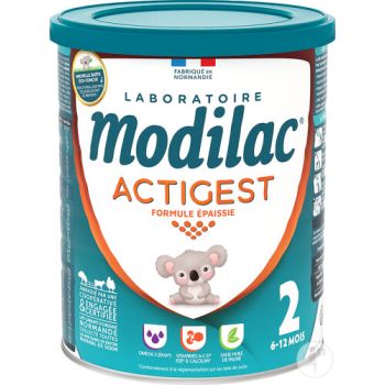 Actigest formule épaissie Lait 2ème âge Modilac - pot de 800g