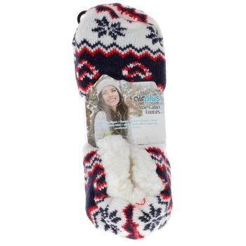 Aloe cabin footies Chaussons hydratants femme taille 36-41 Airplus - une paire