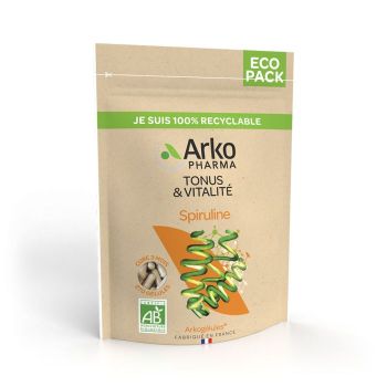 Arkogélules Spiruline bio tonus & vitalité Arkopharma - sachet de 270 gélules