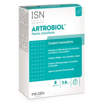 Artrobiol patchs chauffants ISN - boite de 8 patchs