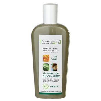 Shampooing Bio Capilargil Régénérateur cheveux abimés Dermaclay - flacon de 250 ml