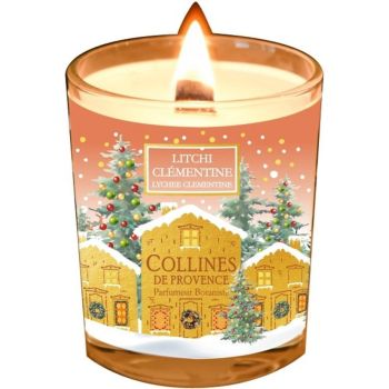 Bougie parfumée Litchi clémentine Collines de Provence - bougie de 75g
