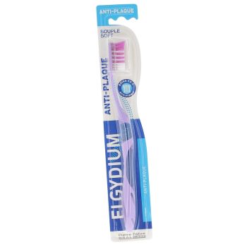 Brosse à dents Souple Anti-Plaque Elgydium - 1 brosse à dents