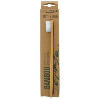 Brosse à dents Souple en Bambou SuperWhite - 1 brosse à dents