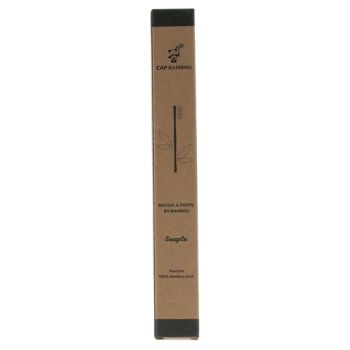 Brosse à dents adulte en bambou souple Cap Bambou - une brosse à dents
