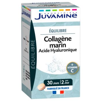 Collagène marin acide hyaluronique Juvamine - boite de 60 comprimés