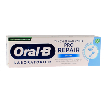 Dentifrice Oral B Pro-Repair original gencives et émail - tube de 75 ml