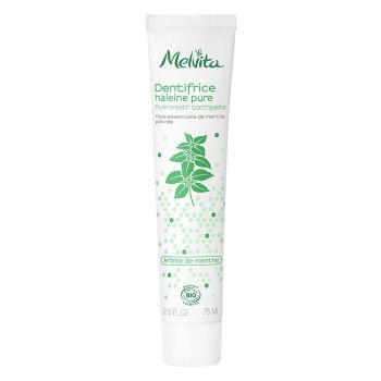 Dentifrice haleine pure arôme menthe bio Melvita - tube 75 ml