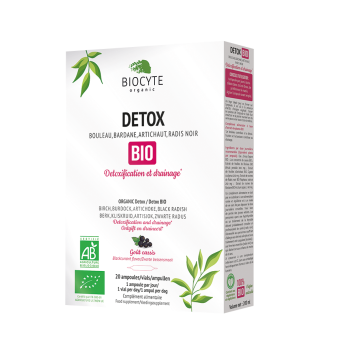 Detox bio détoxification et drainage Biocyte - boîte de 20 ampoules