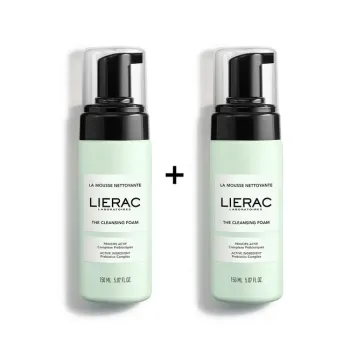 La mousse nettoyante Lierac - lot de 2 flacons pompe de 150ml