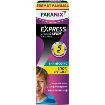 Express shampooing anti-poux Paranix - flacon de 300ml + peigne