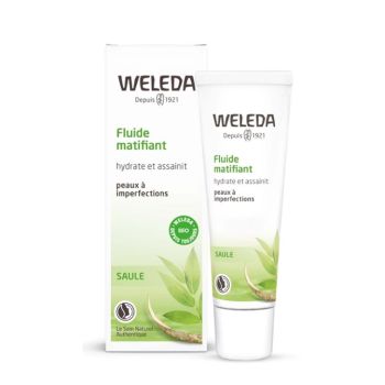 Fluide matifiant peaux à imperfections Weleda - tube de 30 ml