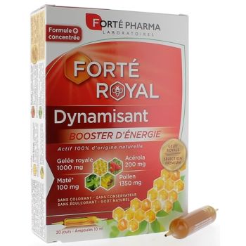 Forté Royal Gelée royale dynamisant Forté Pharma - 20 ampoules de 10ml