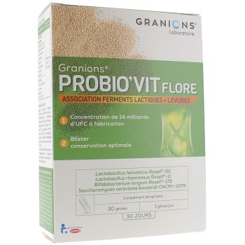 Granions probio'vit flore - boite de 30 gélules