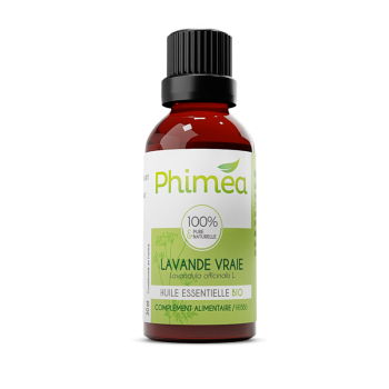 Huile essentielle de lavande vraie bio Phimea - flacon de 30 ml