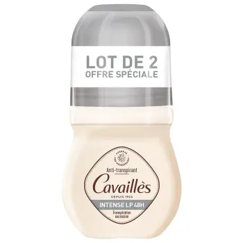 Intense-LP déo-bille transpiration intense Rogé Cavaillès - lot de 2 roll-on de 40 ml