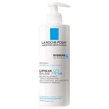 Lipikar baume AP+M baume relipidant anti-grattage La Roche-Posay - flacon-pompe de 400 ml