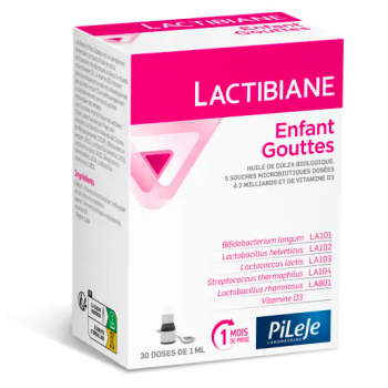 Lactibiane enfant gouttes microbiote Pileje - flacon de 30 ml