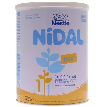 Lait 1er âge 0-6 mois Nidal Nestlé - pot de 800g