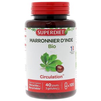 Marronnier d'Inde bio Super Diet - boite de 120 gélules