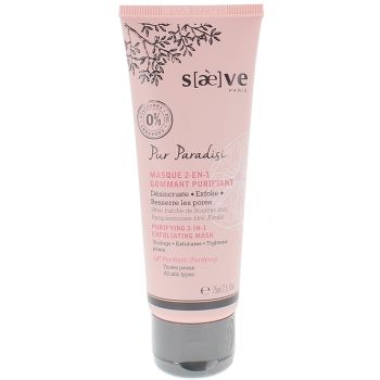 Masque 2 en 1 Gommant Purifiant Saeve - tube de 75 ml