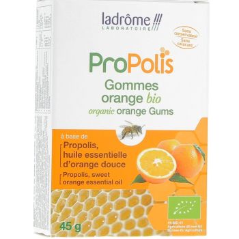 Propolis gommes orange Bio Ladrôme - Boite 45 g