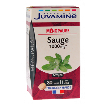 Sauge 1000 mg Juvamine - boîte de 30 comprimés