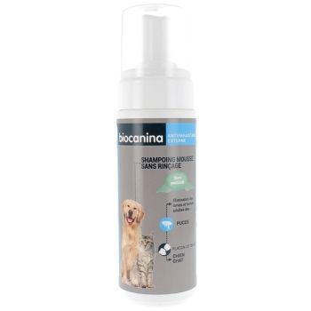Shampoing mousse sans rinçage Biocanina - flacon de 150 ml