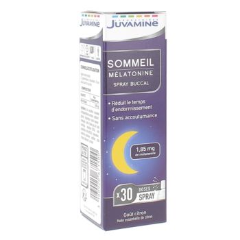 Sommeil Mélatonine spray buccal Juvamine - spray de 15 ml