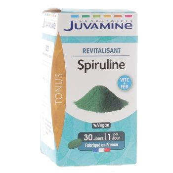Spiruline revitalisant Juvamine - boite de 30 comprimés
