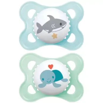Sucette anatomique silicone Organic Garden 2-6 mois Mam - lot de 2 sucettes