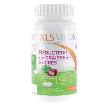 Perte de poids+ Réducteur de graisses + sucres XL-S Medical - boîte de 120 comprimés