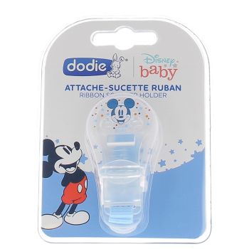 Attache sucette ruban Mickey Dodie - 1 attache sucette