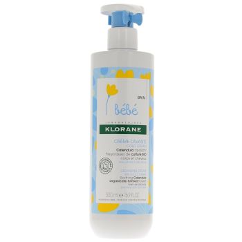 Crème lavante Cold Cream Klorane Bébé - flacon de 500 ml
