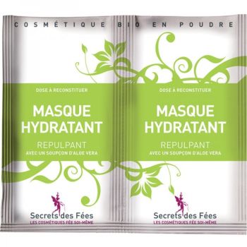 Masque hydratant repulpant bio Secrets des fées - 2 sachets