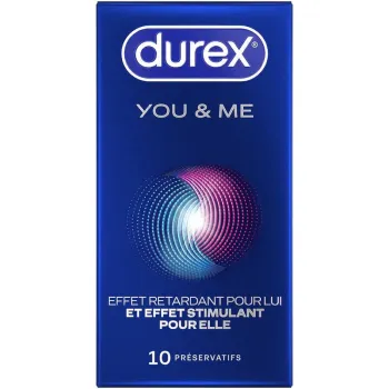 Préservatifs you and me Durex - boîte de 10 préservatifs