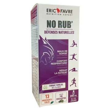 No rub' défenses naturelles Eric Favre - flacon de 200ml