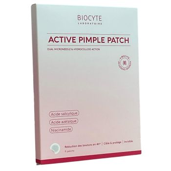 Active pimple patch r&eacute;duction des boutons Biocyte - boite de 9 patchs 